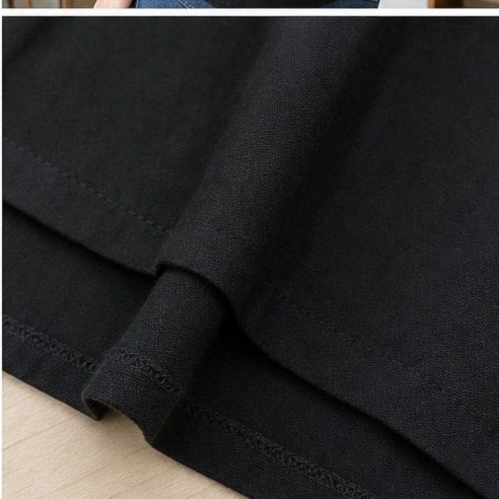 Black Button Blouse - Picture 6 of 6